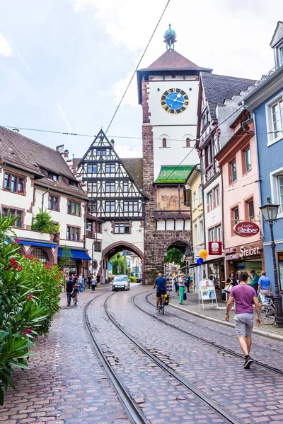 Freiburg Brisgau ドイツ 2020年7月18日 旧市街中心部の門 — ストック写真