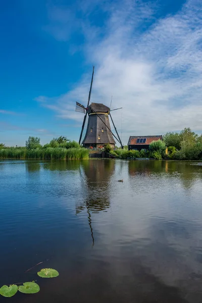 Los Famosos Molinos Kinderdijk Los Países Bajos — Foto de Stock