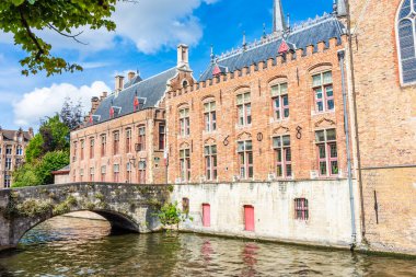 Bruges, Belçika 'daki eski binalar.