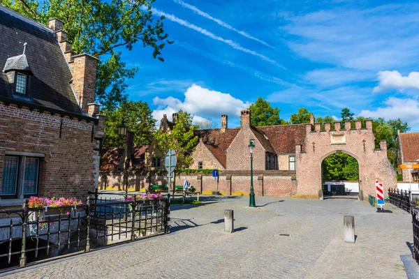 Bruges Belgium Hazi Ran 2020 Wijngatte Flaman Beguinage Unesco Dünya — Stok fotoğraf