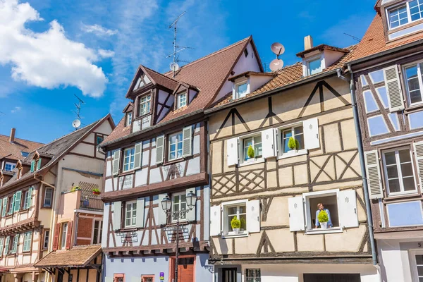 Colmar França Julho 2020 Casas Típicas Meia Madeira Centro Histórico — Fotografia de Stock