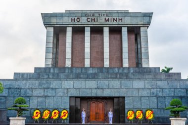 HANOI, VİETNAM, 4 HAZİRAN 2020: Ho Chi Minh anıtı