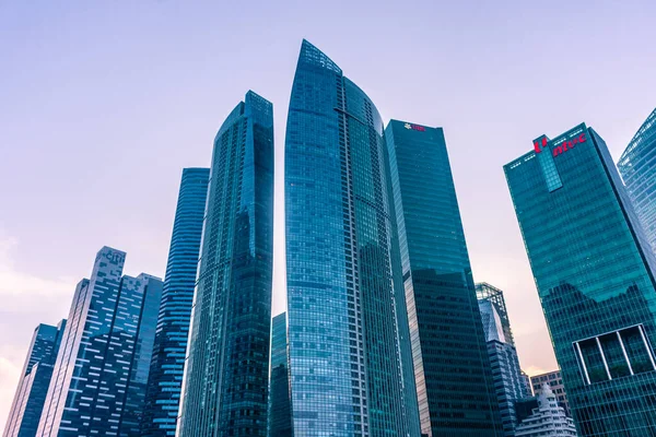 Singapur Octubre 2019 Singapur Distrito Financiero Moderno — Foto de Stock
