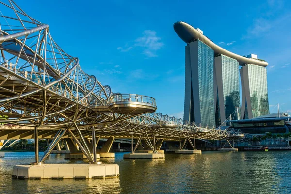 Singapore Eki 2019 Modern Bölgenin Silüeti — Stok fotoğraf