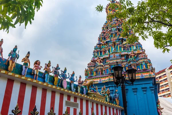Küçük Hindistan Singapur Daki Sri Srinivasa Hindu Tapınağı — Stok fotoğraf