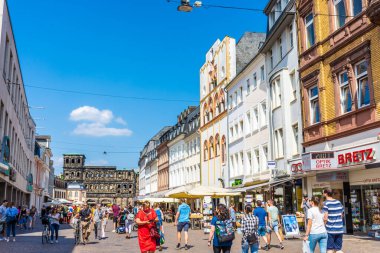 TRIER, ALMANY, 20 HAZİRAN 2020: Trier şehir merkezi