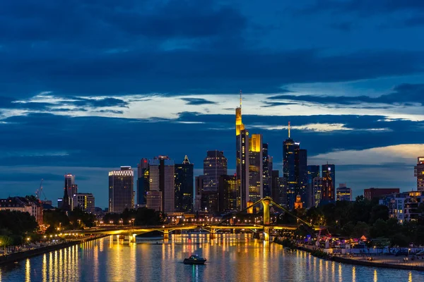 Frankfurt Alemania Julio 2020 Moderno Distrito Financiero Empresarial Frankfurt —  Fotos de Stock