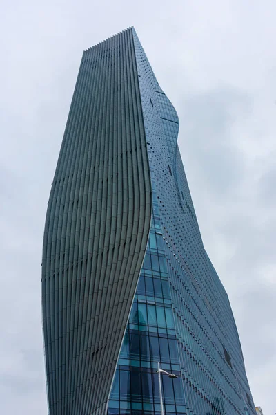 Shenzhen China January 2020 Twisted Skyscraper Shenzhen Business District Symbol — Stock Photo, Image