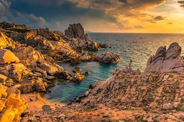 Increíble Puesta Sol Sobre Valle Luna Cerdeña Italia — Foto de Stock