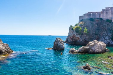 Hırvatistan 'ın Dubrovnik Duvarlarının Kalesi