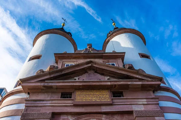 Oude Stadspoort Heidelberg Duitsland — Stockfoto