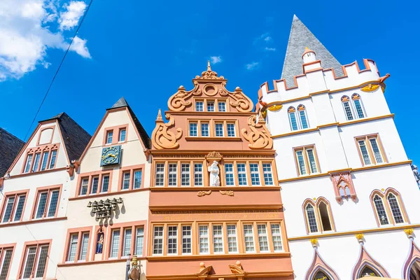 Ιστορικά Κτίρια Στο Κέντρο Της Πόλης Trier Γερμανία — Φωτογραφία Αρχείου