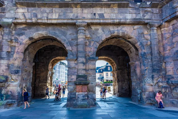 Trier Tyskland Juli 2020 Porta Nigra Ett Gammalt Romerskt Landmärke — Stockfoto