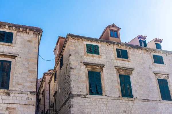 Oude Gebouwen Dubrovnik Historisch Centrum Kroatië — Stockfoto