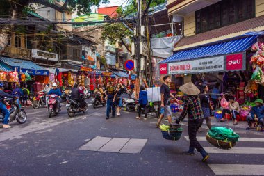 HANOI, VİETNAM, 4 HAZİRAN 2020: Hanoi şehir merkezi manzarası