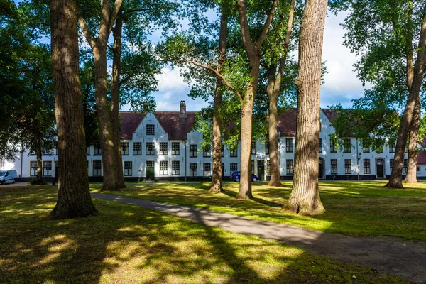 Bruges Belgie Červen 2020 Deset Wijngaerde Vlámský Beguinage Unesco Světového — Stock fotografie