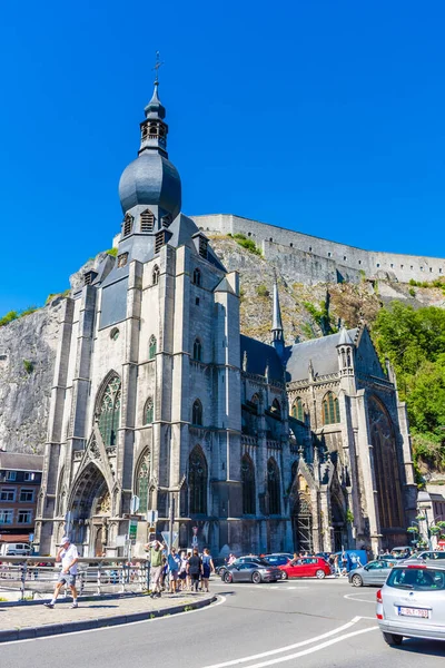 Dinant Belgium 2020 Július Notre Dame Cathedral Dinant Belgium — Stock Fotó