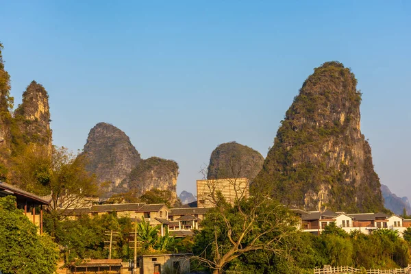 Landschap Van Rivier Yangshuo China — Stockfoto