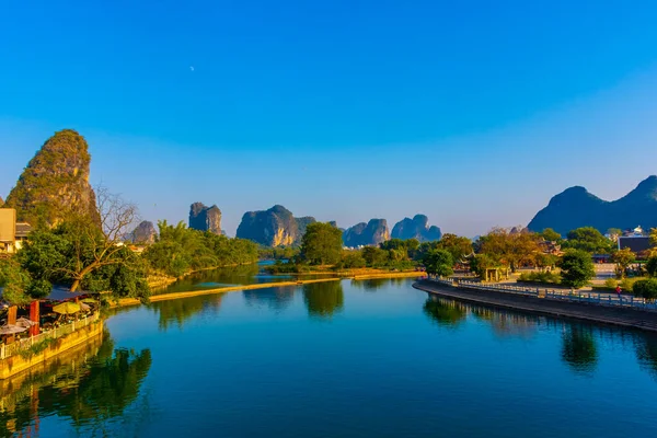 Landscape River Yangshuo China — Stock Photo, Image