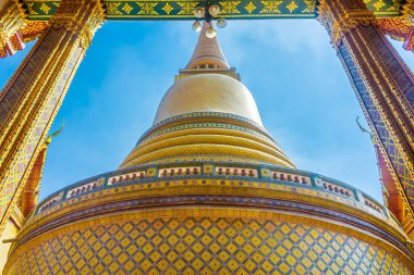 Muhteşem Temple Wat Ratchabophit Sathitmahasimaram, Bangkok. Tayland