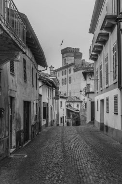 BAROLO, ITALY, 24 OCTOBER 2020: Town center of Barolo