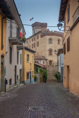 BAROLO, ITALY, 24 OCTOBER 2020: Town center of Barolo