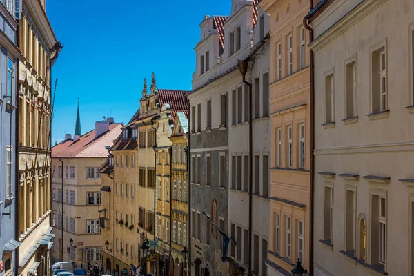 Prague Cseh Köztársaság 2020 Július Street Historic Center — Stock Fotó