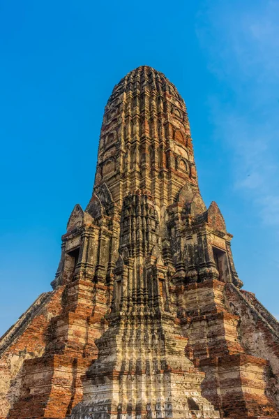 Schöne Ansicht Des Wat Chaiwattanaram Tempels Von Ayutthaya Thailand — Stockfoto