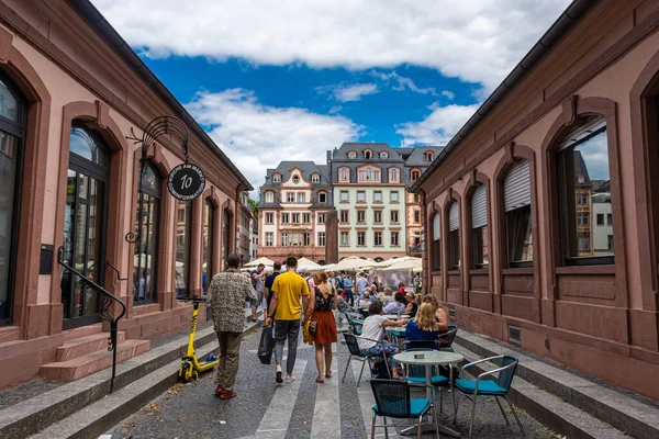 Mainz Alemanha Julho 2020 Bela Praça Mercado — Fotografia de Stock