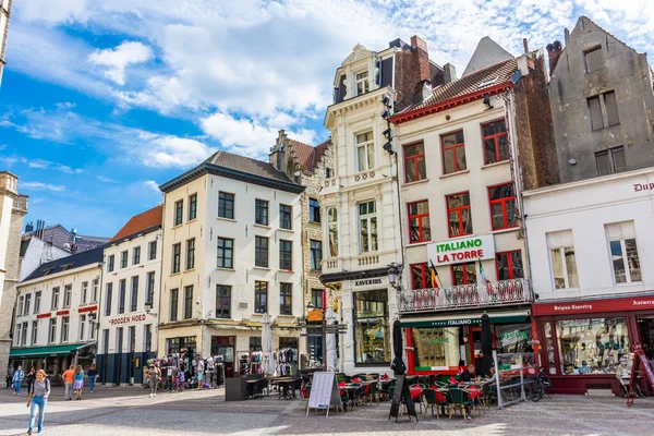 Antwerp België Juli 2020 Vierkant Van Het Historische Centrum — Stockfoto