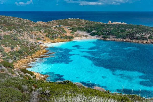 Csodálatos Cala Sabina Strand Asinara Sziget Szardínia Olaszország — Stock Fotó