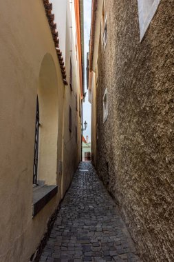 Cesky Krumlov tarihi merkezi, Çek Cumhuriyeti 'nde antik bir cadde.