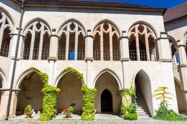 ZVIKOV, CZECH Cumhuriyet, 1 AĞUSTOS 2020: Zvikov Kalesinin Avlusu