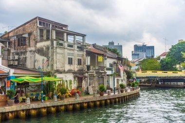 MALACCA, MALAYSIA, 29 Eylül 2019: Malacca Kanalı