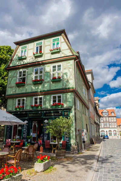 Quedlinburg Allemagne Juillet 2020 Belles Maisons Colombages Dans Les Rues — Photo
