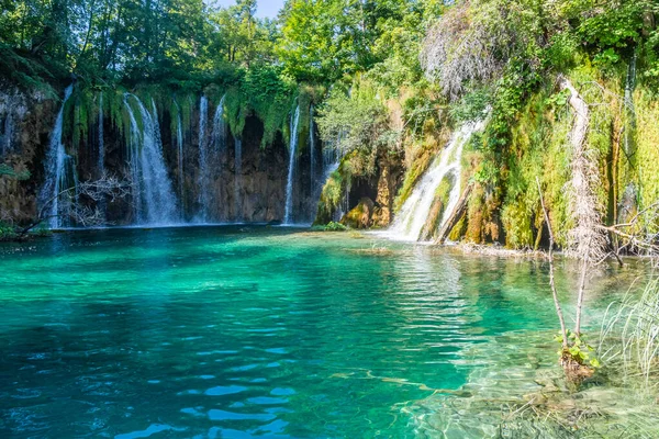 Waterfalll Plitvice Lakes Croatia — Stock Photo, Image