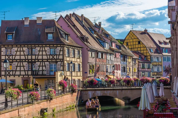 Colmar Frankreich Juli 2020 Farbenfroher Kanal Von Colmar — Stockfoto