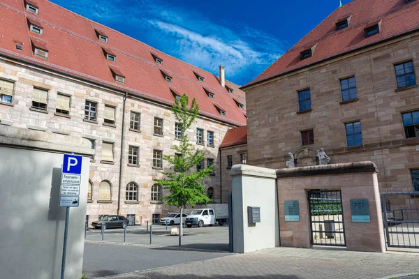 Nuremberg Germany Hazi Ran 2020 Nurnberger Prozesse Anısına Giriş Almanya — Stok fotoğraf