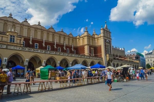 Krakow Polska Lipiec 2018 Krakowska Hala Sukna — Zdjęcie stockowe