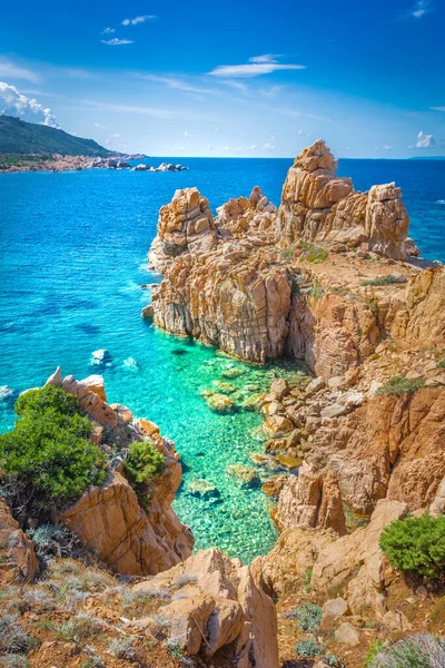意大利撒丁岛李哥西海滩清澈的海水 — 图库照片