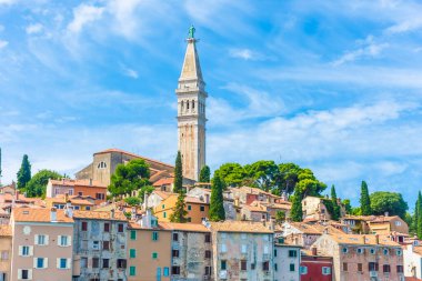Hırvatistan 'ın Rovinj eski kentinin güzel manzarası