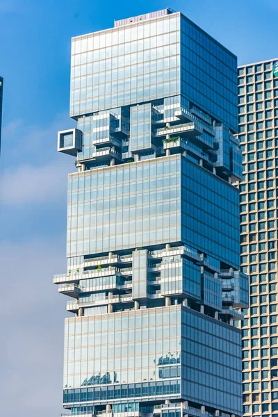 Shenzhen China January 2020 Modern Innovative Skyscraper Shenzhen Business District — Stock Photo, Image