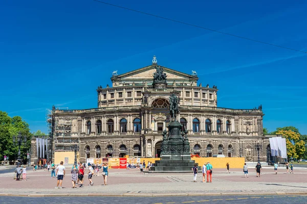 Dresden Německo Června 2020 Opera Drážďanech — Stock fotografie