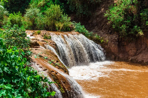 Cachoeiras Ouzoud Maior Cachoeira Norte África — Fotografia de Stock