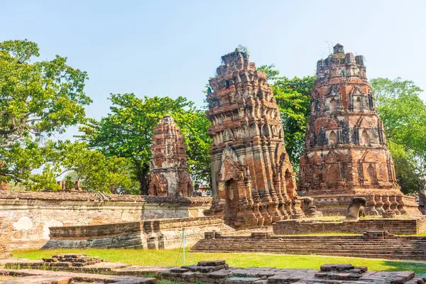 Ruinen Der Tempel Von Ayutthaya Thailand — Stockfoto