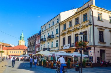 LUBLİN, POLAND, 25 AĞUSTOS 2018: Lublin Tarihi Merkezi
