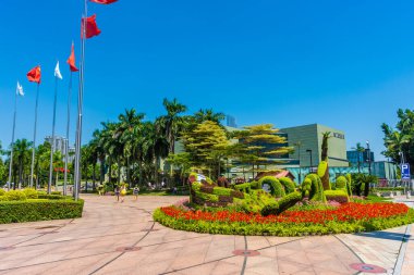 Guangzhou, Çin, 18 Kasım 2019 Guangzhou Konser Salonu Meydanı