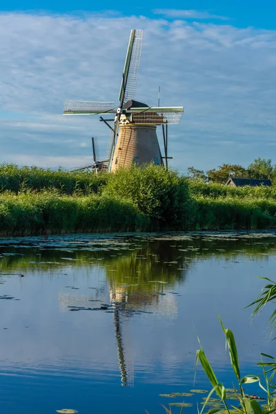 Los Famosos Molinos Kinderdijk Los Países Bajos — Foto de Stock