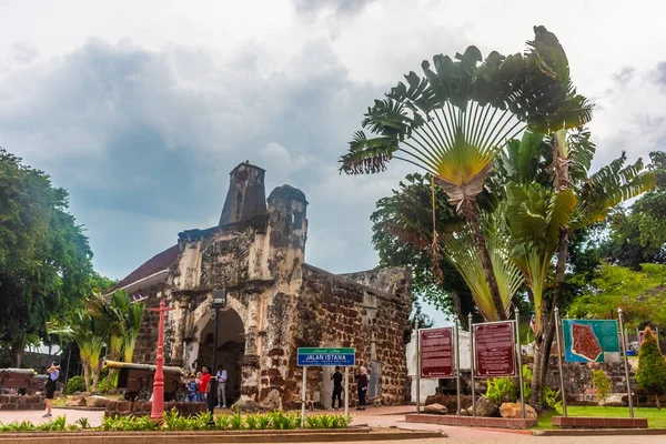 Фамоса Стародавня Портузька Фортеця Малаці Малайзія — стокове фото