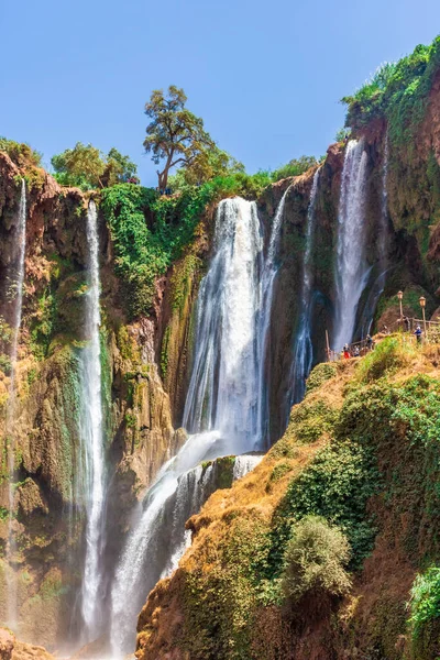 Die Wunderschönen Ouzoud Wasserfälle Der Höchste Wasserfall Nordamerikas — Stockfoto